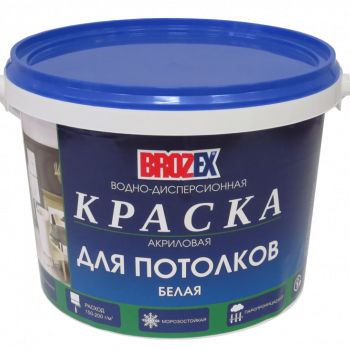Краска для потолков водно-дисперсионная - Строительные материалы