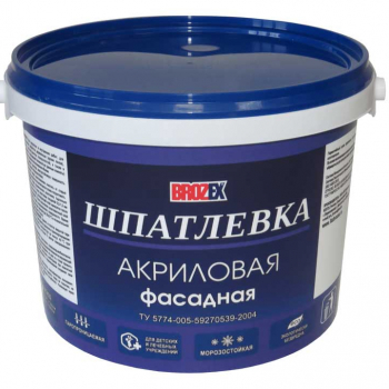 Шпатлевка фасадная акриловая - Строительные материалы